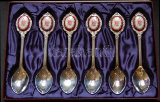 6db-os teáskanál készlet - Old Country Roses motívummal, díszdobozban