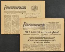 1956 Északmagyarország XII. évf. 267. és 279. sz., 1956. nov. 12-27., az egyik szám címlapján Kádár János beszéde