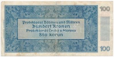 Német Harmadik Birodalom / Cseh-Morva Protektorátus 1940. 100K T:III,III- 
German Third Reich / Pro...
