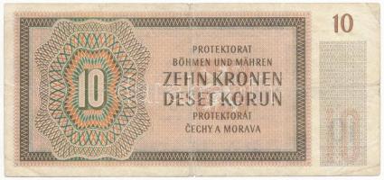 Német Harmadik Birodalom / Cseh-Morva Protektorátus 1942. 10K T:III- German Third Empire / Protector...