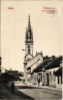 1907 Nyitra, Nitra; Plébánia utca, leánynevelő intézet, zárda. Rasofszky Béla kiadása / street, nunnery, girl school