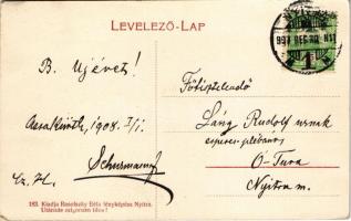 1907 Nyitra, Nitra; Plébánia utca, leánynevelő intézet, zárda. Rasofszky Béla kiadása / street, nunn...