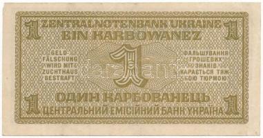 Ukrajna / Német megszállás 1942. 1K T:III 
Ukraine / German occupation 1942. 1 Karbowanez C:F Kraus...