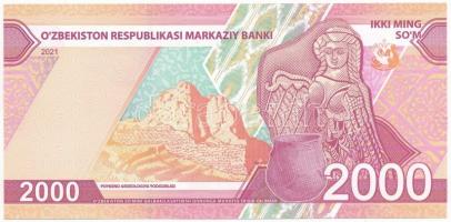 Üzbegisztán 2021. 2000S &quot;BC 0011412&quot; T:I Uzbekistan 2021. 2000 So&#039;m &quot;BC 0011412&quot; C:UNC Krause P#87