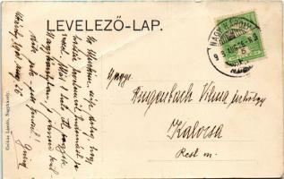 1909 Nagykároly, Carei; Honvéd laktanya. Csókás László kiadása / K.u.k. military barracks (fa)