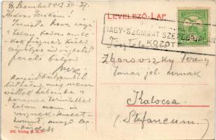 1912 Nagyszombat, Tyrnau, Trnava; Tanítóképző intézet / teachers training institute + "POSTAKAL...