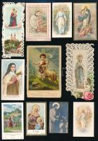 Több mint 80 db régi szentkép, közte litho