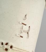 Kovács Éva (1938-2017): Kislány, mázas kerámia, hibátlan, jelzett, m: 37cm