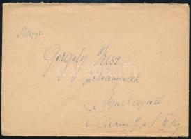 1950 Czibor Zoltán labdarúgó által megcímzett és aláírt boríték, levél nélkül