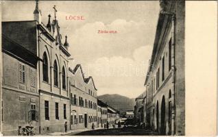 1910 Lőcse, Levoca; Zárda utca / street, nunnery