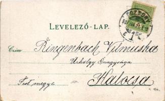 1907 Pozsony, Pressburg, Bratislava; Mihály utca, Ifj. Ignátz Lunzer üzlete. Duschinsky G. kiadása /...
