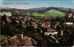 1915 Selmecbánya, Schemnitz, Banská Stiavnica; Óvár Kálvária. Joerges 1912-13. / castle, calvary (EK)