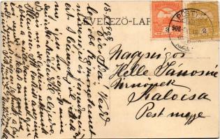 1908 Pöstyén-fürdő, Kúpele Piestany; Rónai nagyszálló, homlokzat, étterem, csarnok, belső / grand ho...