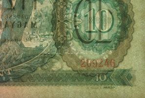 1949. 10Ft "A 257 209246" T:I / Hungary 1949. 10 Forint "A 257 209246" C:UNC 
A...