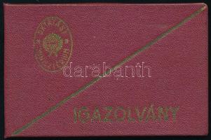 1979 Oktatási Minisztérium Ellátási és Üzemeltetési Igazgatóság arcképes igazolvány