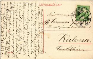 1910 Kassa, Kosice; Fő utca, Andrássy-Udvar palota és kávéház, Dr. Holzman fogorvos, Gilányi, Migaly...