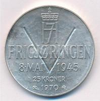 Norvégia 1970. 25Kr Ag "V. Olav" T:1- patina
Norway 1970. 25 Kroner Ag "Olav V"...