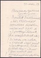 1990 Macskássy János (1910-1993) grafikus autográf levele Obersovszky Gyula (1927-2001) költő, író, újságíró, 1956-os forradalmár. a Sportfogadás szerkesztőjének, amelyben felajánlja közlésre rajzait. 3 beírt oldal, Macskássy János autográf aláírásával. Mellékelve 5 lap, Macskássy János erotikus, női aktokat ábrázoló rajzairól készült fénymásolat, mind Obersovszky Gyulának dedikálva. 30x21 cm