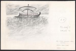 Várady Róbert (1950-): 6 db illusztráció Vészi Endre verseihez. Ceruza, papír. Jelzés nélkül, 3 db l...