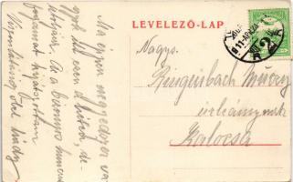 1911 Temesvár, Timisoara; Losonczy tér / square (EK)