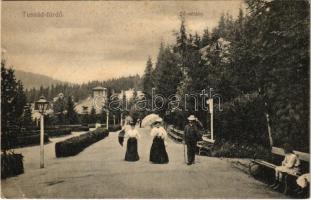 Tusnádfürdő, Baile Tusnad; Fő sétány. Dragomán cég kiadása / main promenade (EK)