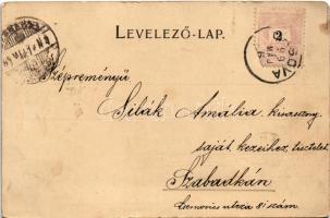 1899 (Vorläufer) Orsova, Fő tér, M. kir. állami iskola, Scheinberger Mór üzlete. Hutterer G. kiadása...