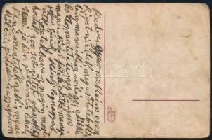 cca 1910-1920 Bp., Ehman-telep, Határút, Steiner Sándor csemege és rövidáru kereskedése, fotólap, há...