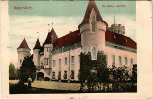 1906 Nagykároly, Carei; Gróf Károly kastély. Eigner Simon kiadása / castle (EK)