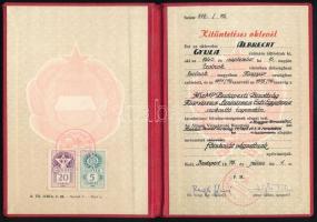 1976 Bp., MSZMP esti egyetemi diploma