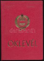 1976 Bp., MSZMP esti egyetemi diploma