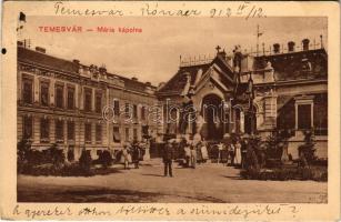 1912 Temesvár, Timisoara; Mária kápolna. Vértes József kiadása / chapel (EK)