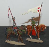 2db paripás ólomkatona / 2 pieces lead soldiers on horseback