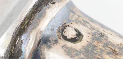 Ezüst (Ag) keresztelőkészlet, jelzett, nettó: 142 g. Dobozban, doboz felújításra szorul