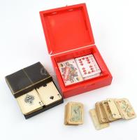 Játékkártya tétel: 6 pakli, benne érdekes, régi és retró darabok, vegyes állapotban