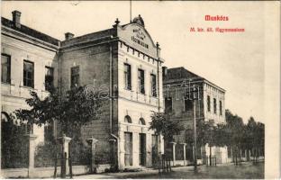 1909 Munkács, Mukacheve, Mukachevo, Mukacevo; M. kir. áll. főgimnázium / school