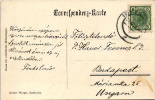 Innsbruck von der Weiherburg. Prosit Neujahr / New Year greeting montage