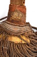 M. kir. honvéd tiszti kard, XIX. sz. második fele, kissé sérült kardbojttal, fém hüvellyel. Jelzett,...