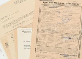 1950-1978 Tucatnyi borforgalmazási, kinevezési stb. irat, egy vállalat, de sokféle név