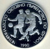 Bulgária 1989. 25L Ag "Labdarúgás" T:PP