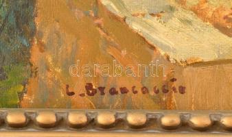 Carlo Brancaccio (1861-1920): Nápoly környéki táj. Olaj, vászon, jelezve balra lent. Dekoratív, régi...