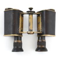 Carl Zeiss Jena Feldstecher 8 Fach (8x) távcső, 1900 körül. Réz, bőr borítással. Hibátlan lencsékkel...