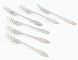 6 db Berndorf Nicro alpakka villa, jelzettek, h: 21 cm