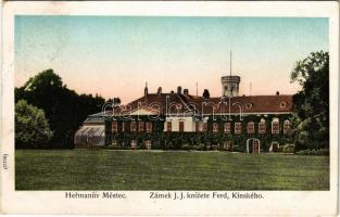 1908 Hermanuv Mestec, Hermannstädtel; Zámek J. J. knízete Ferd. Kinského / castle (EK)
