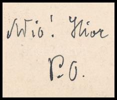 1910 Prohászka Ottokár (1858-1927) püspök autográf levelezőlapja Vértes Ö József részére