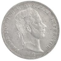1858E 1/4Fl Ag "Ferenc József" Gyulafehérvár (5,38g) T:1-,2 / Hungary 1858E 1/4 Florin Ag ...