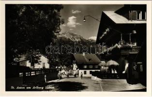 Sankt Anton am Arlberg (Tirol), Gasthof Alpenrose / street view, inn, hotel