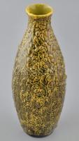 Retró kerámia váza, hibátlan, jelzés nélkül, m: 26,5 cm