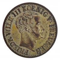 Német Államok / Poroszország 1833A 1/2gr Ag "III. Frigyes Vilmos" Berlin (1,06g) T:2 patin...