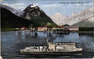 Pertisau am Achensee (Tirol), lake with steamship (EK)