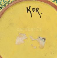 Kor jelzéssel: Ikebana. Kerámia, hibátlan, d: 21 cm